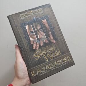 R.A. Salvatore Forgotten Realms HC The Spine of The World ~ 1999 First Edition